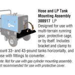 Bobcat™ / Trailblazer® 275 Hose & LP Tank Mounting Assembly #300917 for Sale Online