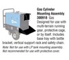 Bobcat™ / Trailblazer® Gas Cylinder Mounting Assembly #300918