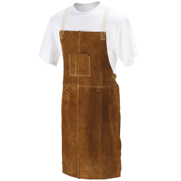 Chicago Electric Welding Leather Apron Split Cowhide Bib Heavy Safety Protection 
