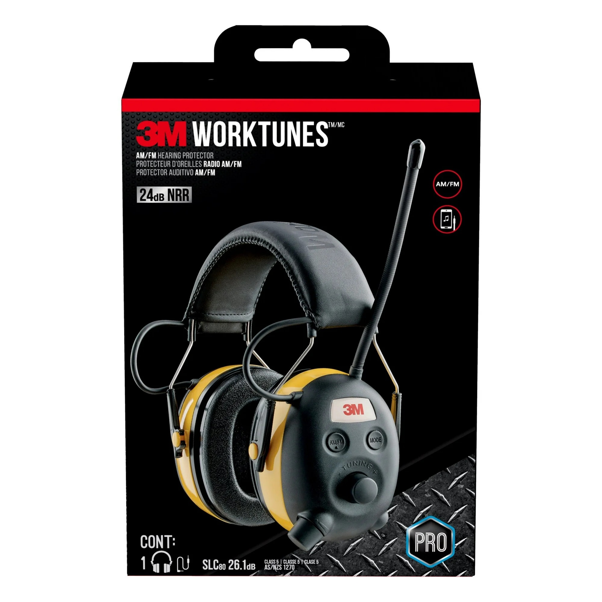 Worktunes™ AM/FM Hearing Protector #90541H1-DC-PS