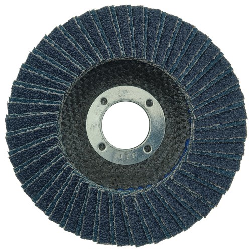 Weiler 4-1/2" Tiger X Flap Disc, Flat (TY27), Phenolic Backing, 40Z, 7/8" Arbor Hole #51223 (10 Pk)