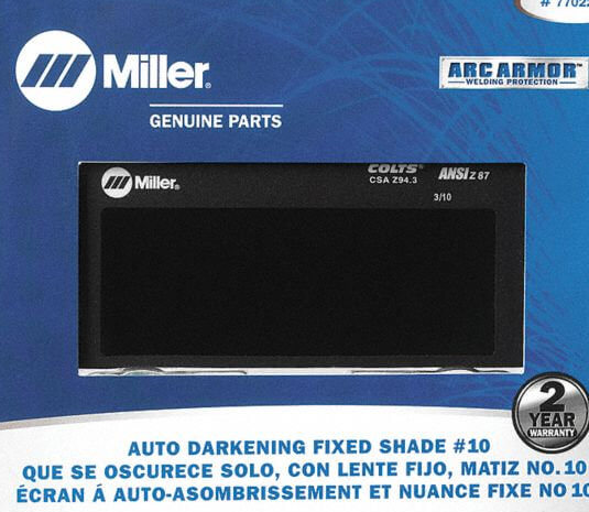 OEM parts for weld Miller Auto-Darkening Fixed Shade #10 professional grade
