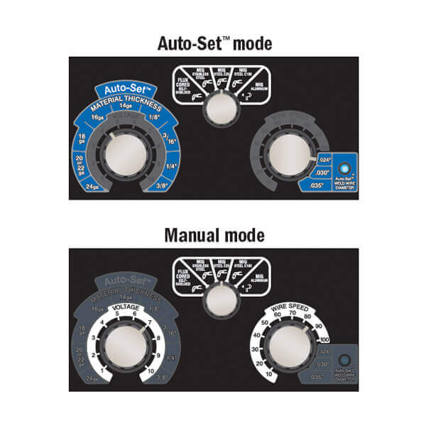 Millermatic 211 #951603 - Auto-set & Manual modes