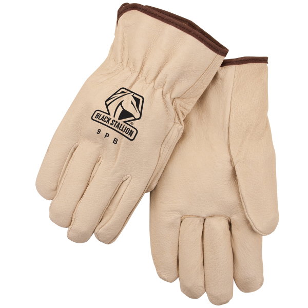 Revco Black Stallion Value-Priced Grain Pigskin Drivers Glove #9PB