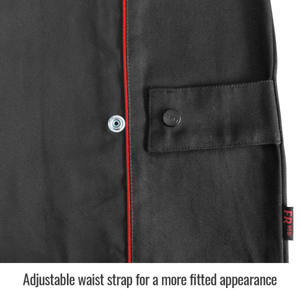 Black Welder Jacket With Slimming Wait Strap Black Welder Jacket With Slimming Wait Strap