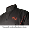 Black Welder Jacket With Extra Neck Protection