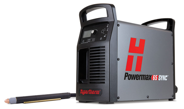 Powermax65 SYNC system, 200-600V 1/3-PH, CSA, CPC port, 180 degree machine torch, 7.6m (25') lead, remote - 083348