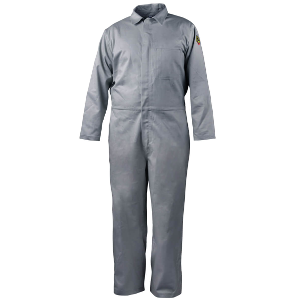 Black Stallion 7 oz. 88/12 Flame-Resistant Coveralls, Gray CF4017-GY Black Stallion 7 oz. 88/12 Flame-Resistant Coveralls, Gray CF4017-GY