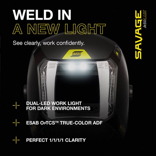 ESAB® Savage™ A50LUX Welding Helmet #0700500950 - Features