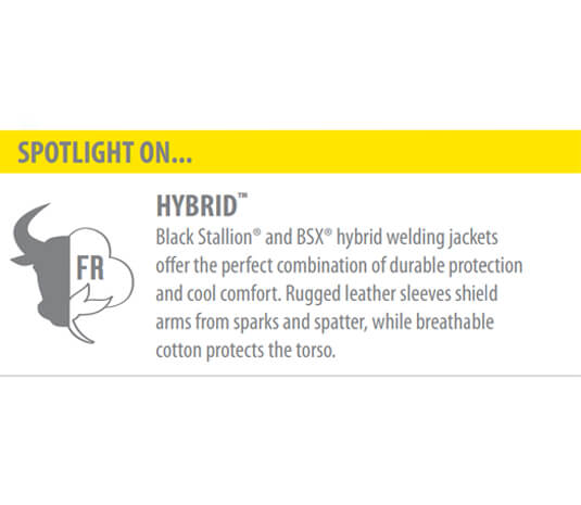 Revco Black Stallion FR Cotton/Split Cowhide Hybrid™ Jacket #F9-30C/BS