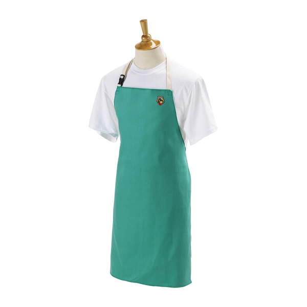 Black Stallion Flame-Resistant Cotton Bib Apron, 36" Length F9-36A