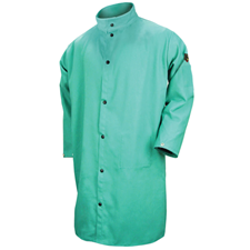 Black Stallion FR Cotton Shop Coat, Green F9-42C