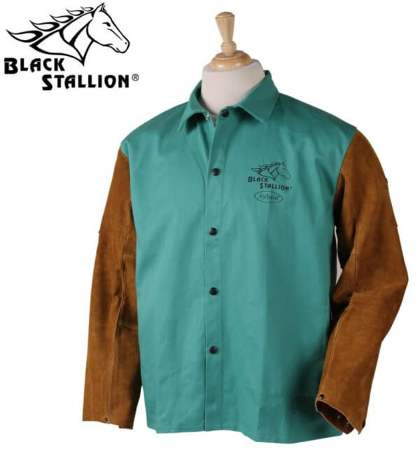 Black Stallion Frb9-30c Hybrid FR Cotton Cowhide Welding Jacket Blue 2x Large for sale online 