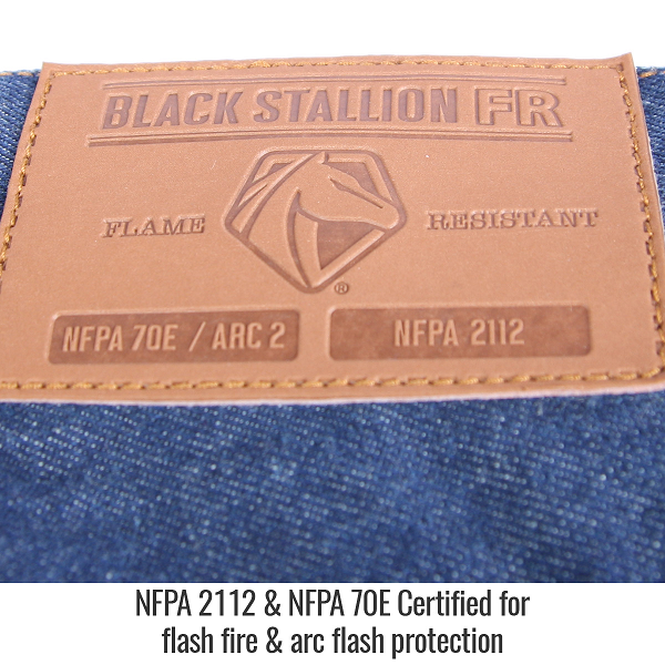 Black Stallion flash fire & arc flash protection certified welding pants Black Stallion flash fire & arc flash protection certified welding pants