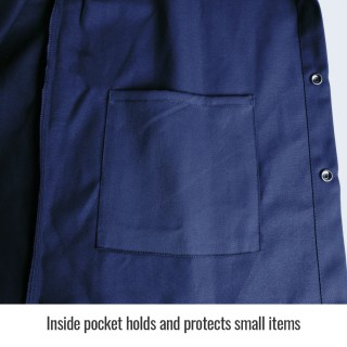 Revco Flame Resistant Cotton Coat Inside Pocket for Small Items Revco Flame Resistant Cotton Coat Inside Pocket for Small Items