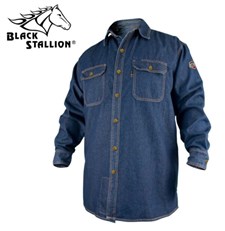 Revco Black Stallion TruGuard™ 200 FR Cotton Denim Work Shirt #FS8-DNM