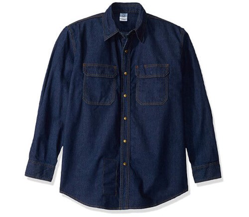 Revco Black Stallion TruGuard™ 200 FR Cotton Denim Work Shirt #FS8-DNM