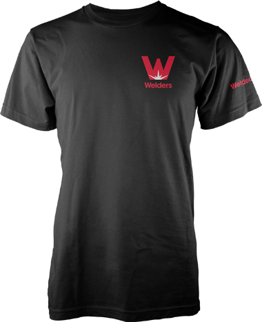 Respect Your Welders exclusive Welders Supply t-shirt (front)