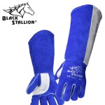 Revco Black Stallion Padded Long-Cuff Split Cowhide Stick Gloves - 21