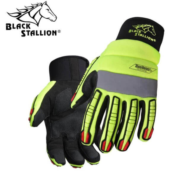Black Stallion ToolHandz® Synthetic Leather Hi-Vis Mechanic