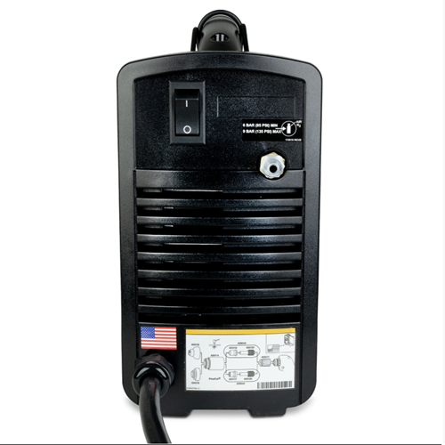 back side of the Hypertherm Powermax33 XP Plasma Cutter, 120-240V, 088592