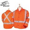 Black Stallion TruGuard™ Orange 200 FR Cotton Welding Jacket, Reflectives - 30" #JF1012-OR