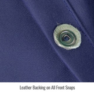 Revco ToolHandz Cotton Jacket Leather Snap Buttons Revco ToolHandz Cotton Jacket Leather Snap Buttons