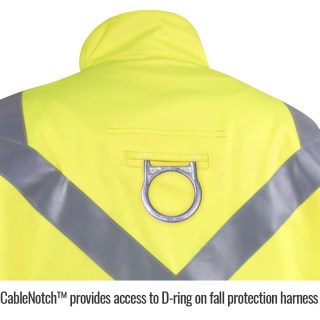 Revco Arcweld Jacket With Silver Reflective Cable Notch for Security #JF4312-HY Revco Arcweld Jacket With Silver Reflective Cable Notch for Security #JF4312-HY