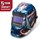 Lincoln Electric Viking 2450 helmet with patriotic American flag design