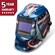 Lincoln Electric Viking 2450 helmet with patriotic American flag design
