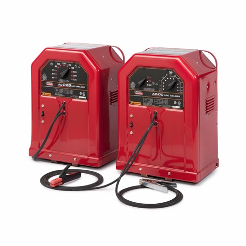 Lincoln Electric Idealarc stick welder models next to each other