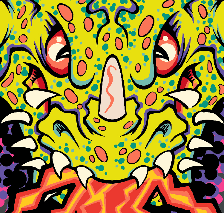 up close of the Lincoln Electric VIKING™ 3350 ADV Welding Helmet Replacement Shell, Mythical™, KP5757-2 design