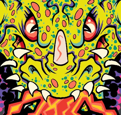 up close of the Lincoln Electric VIKING™ 3350 ADV Welding Helmet Replacement Shell, Mythical™, KP5757-2 design