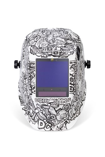 front side view of the Lincoln Electric VIKING™ 3350 ADV Welding Helmet, Graffiti™, K5760-5