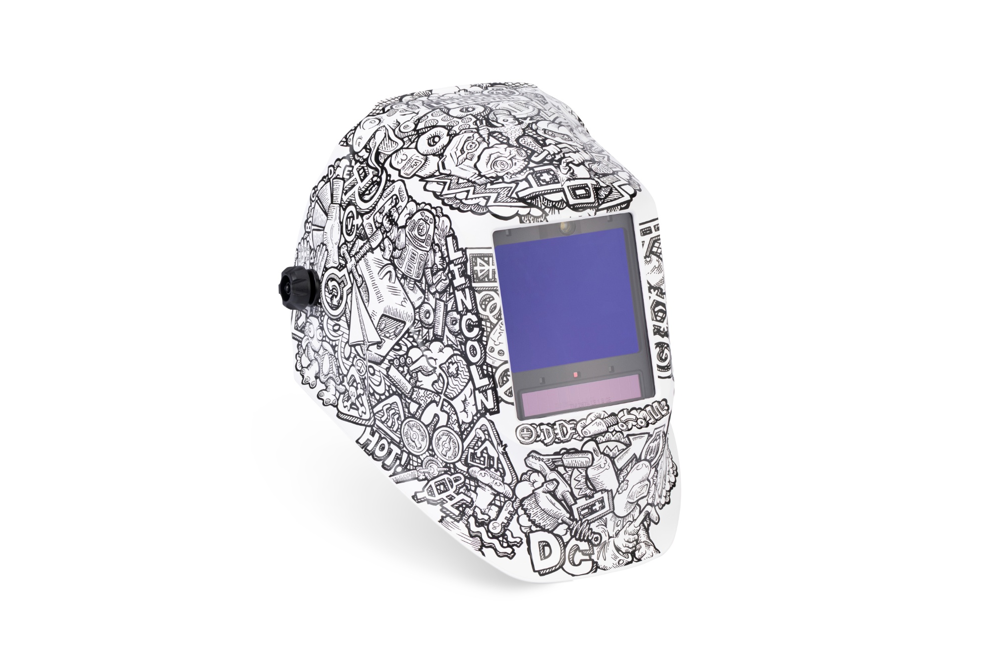 front right view of the Lincoln Electric VIKING™ 3350 ADV Welding Helmet, Graffiti™, K5760-5