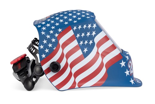 alternate side view of the Limited Edition: Star-Spangled-250th Edition Lincoln Electric VIKING 3350 ADV