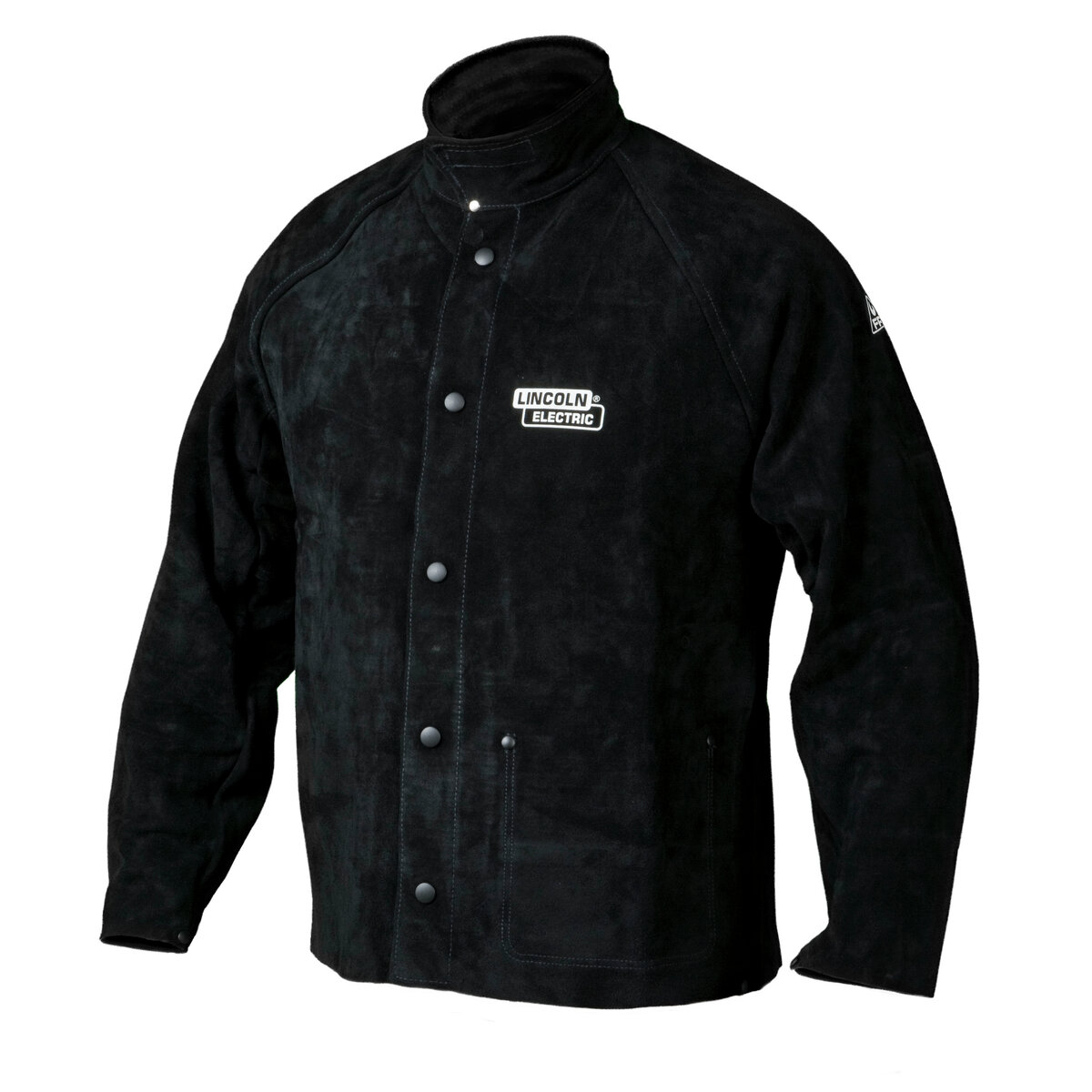 Leather flame-resistant (FR) welding jacket for sale