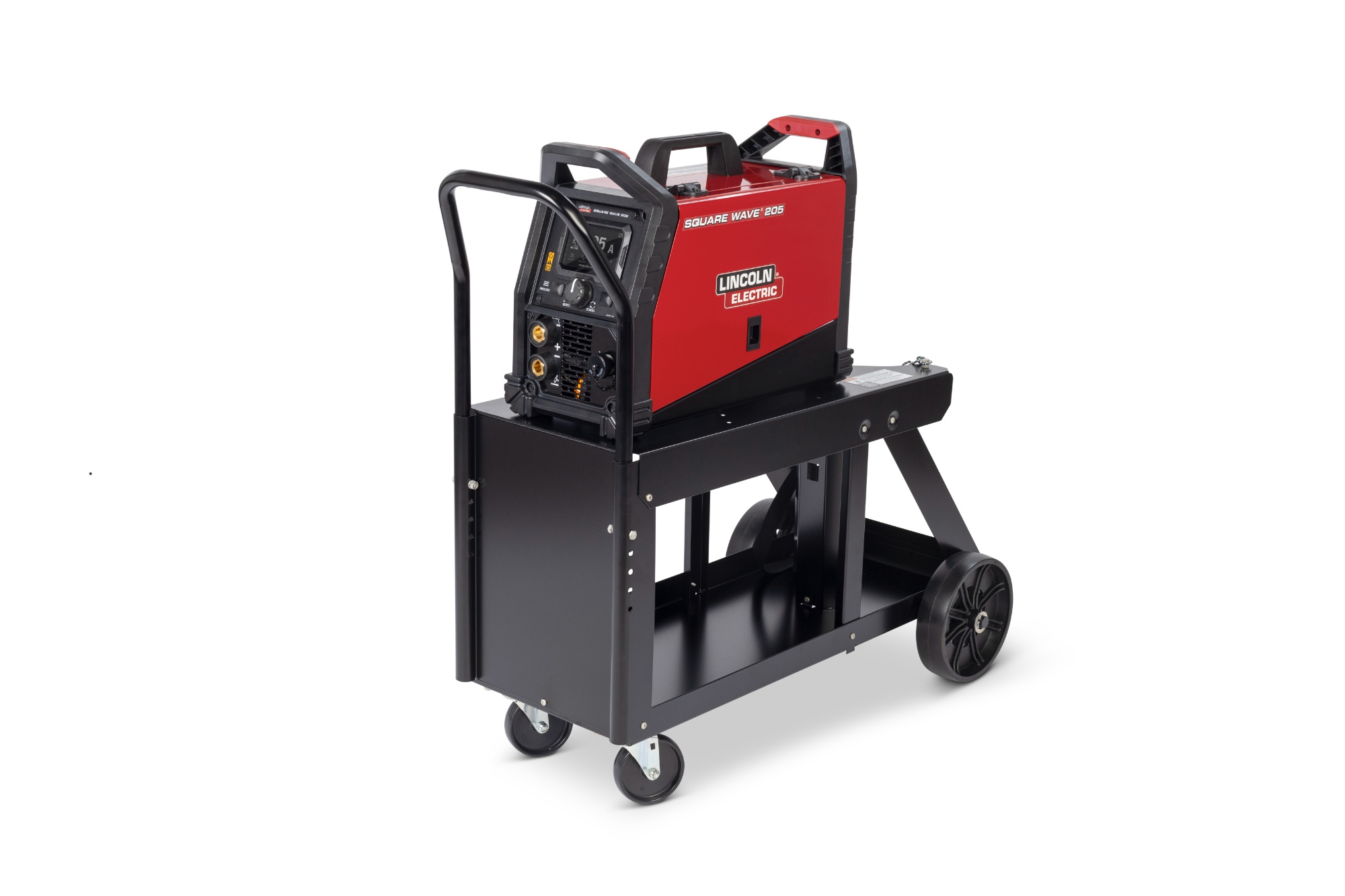 Lincoln Electric Square Wave® 205 AC/DC Tig & Stick Welder (K5613-1) on top of cart