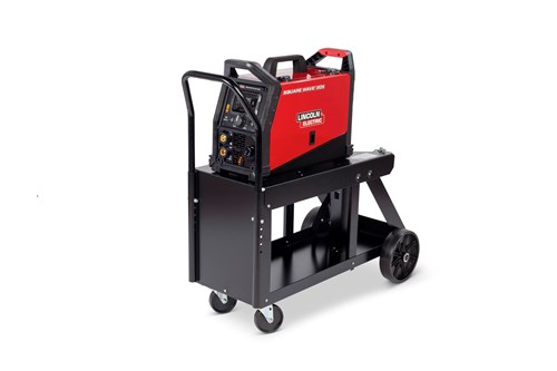 Lincoln Electric Square Wave® 205 AC/DC Tig & Stick Welder (K5613-1) on top of cart