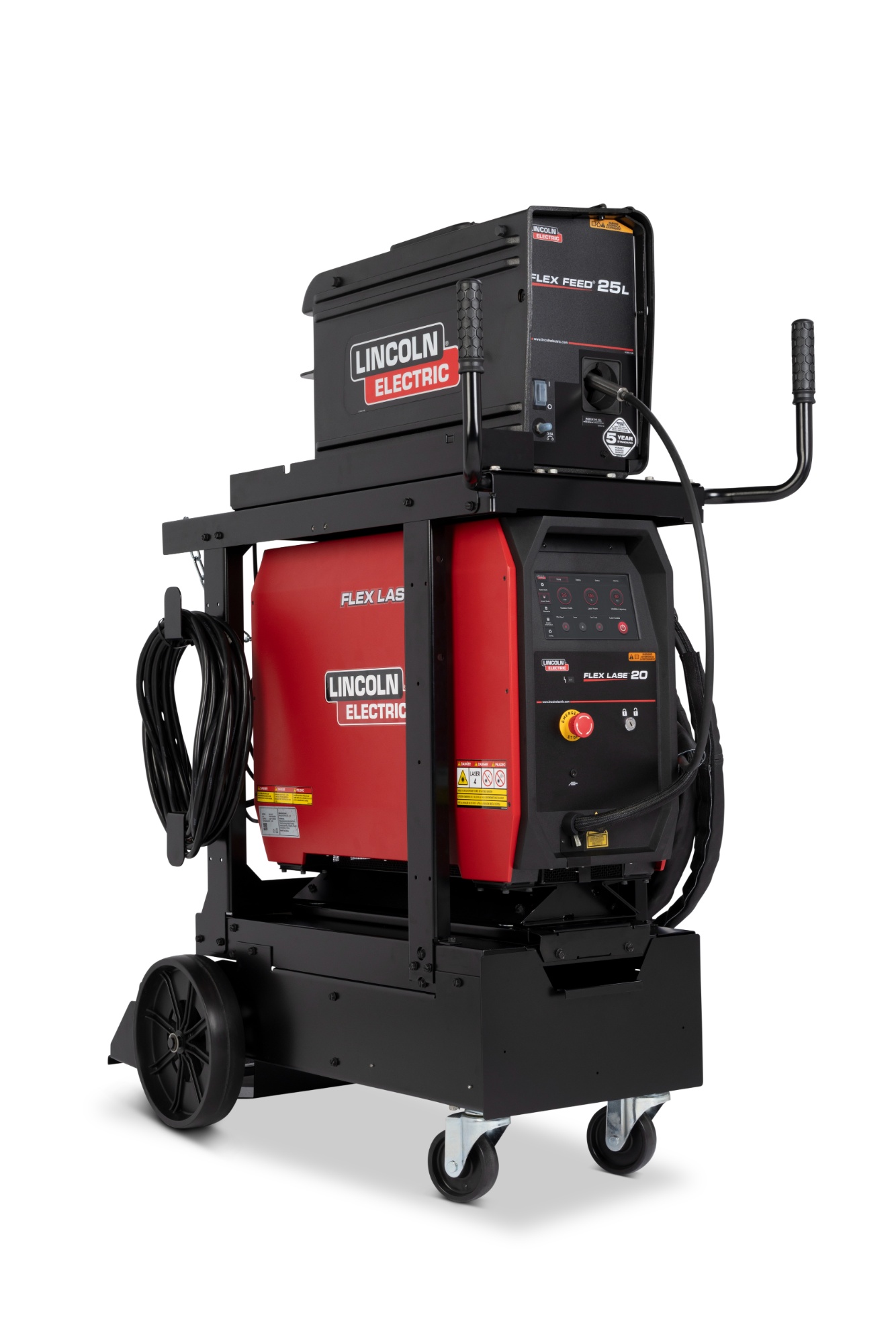front left view of the Lincoln Electric Flex Lase™ Handheld Laser Welding System Ready-Pak® (K5772-1)
