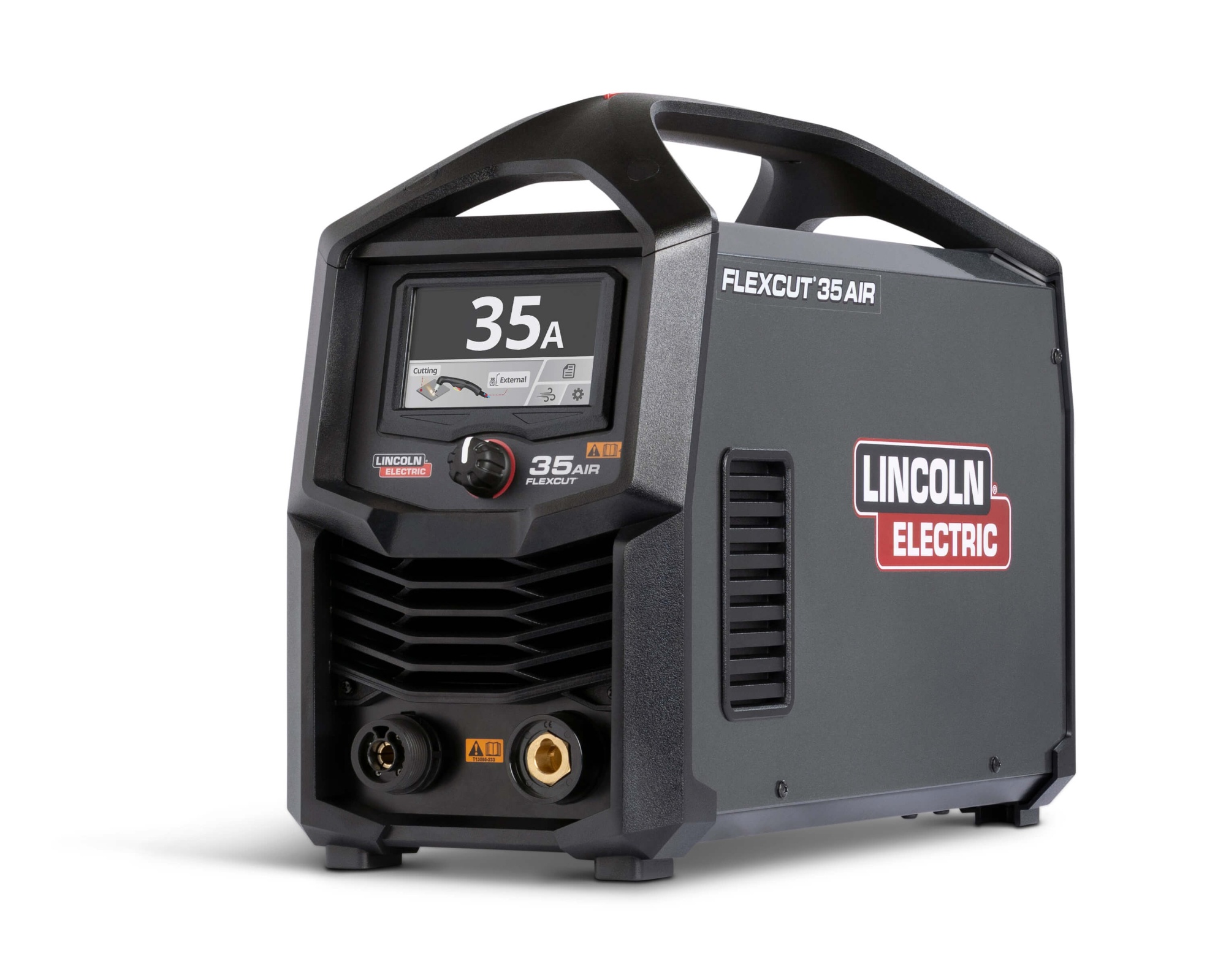 front right view of the Lincoln FlexCut 35 Air Plasma Cutter, Power Source Only, K5822-PS
