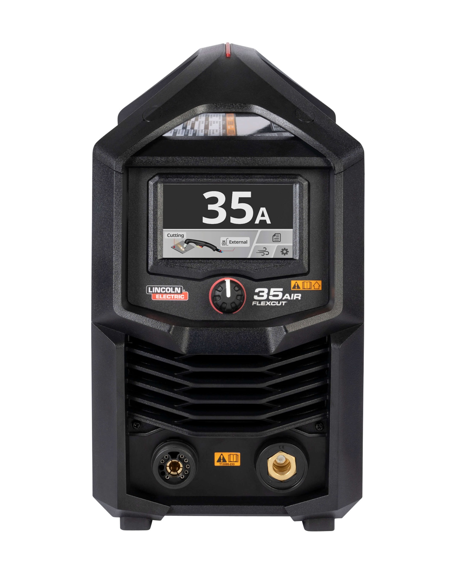 front side view of the Lincoln FlexCut 35 Air Plasma Cutter, Power Source Only, K5822-PS