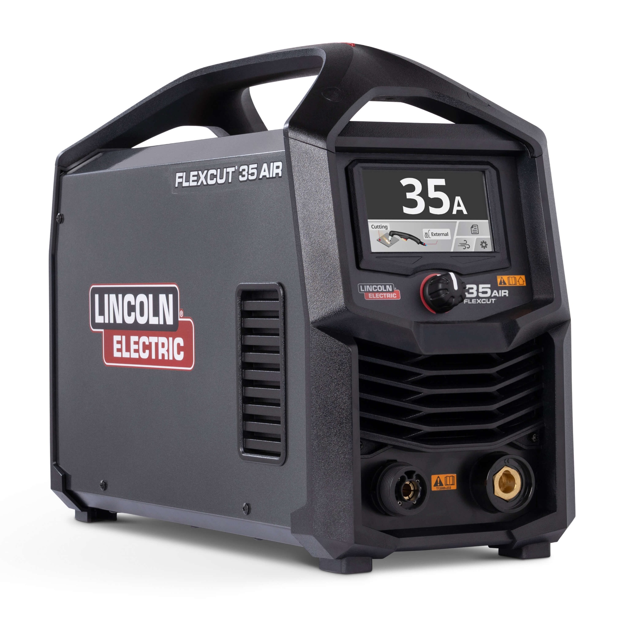 front left view of the Lincoln FlexCut 35 Air Plasma Cutter, Power Source Only, K5822-PS