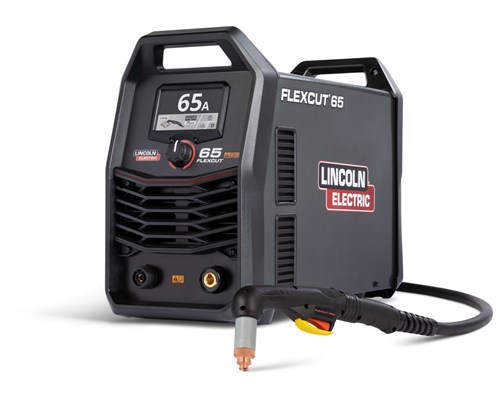 alternate front view of Lincoln FlexCut 65 Handheld Plasma Cutter, K5825-H with handheld torch