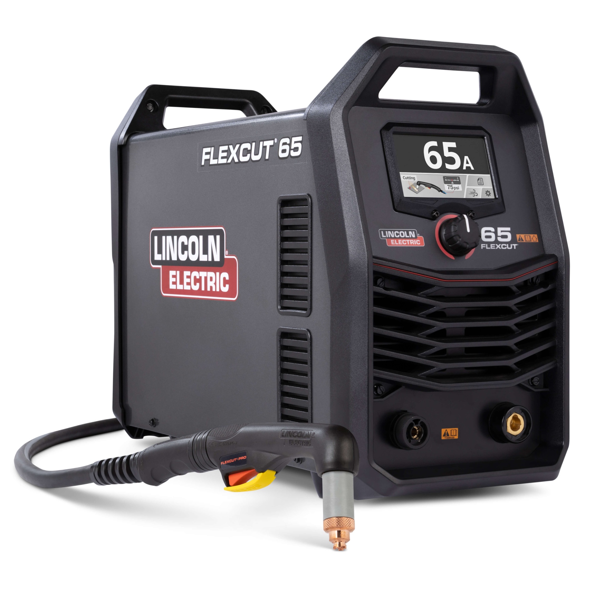front side view of Lincoln FlexCut 65 Handheld Plasma Cutter, K5825-H with handheld torch
