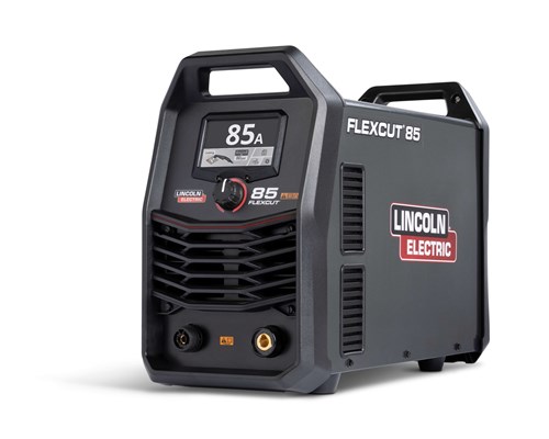 front left view of the Lincoln FlexCut 85 Plasma Cutter, 25ft Mechanized Torch, K5826-M power source