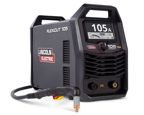 front right view of the Lincoln FlexCut 105 Plasma Cutter, 25ft Mechanized Torch, K5827-M