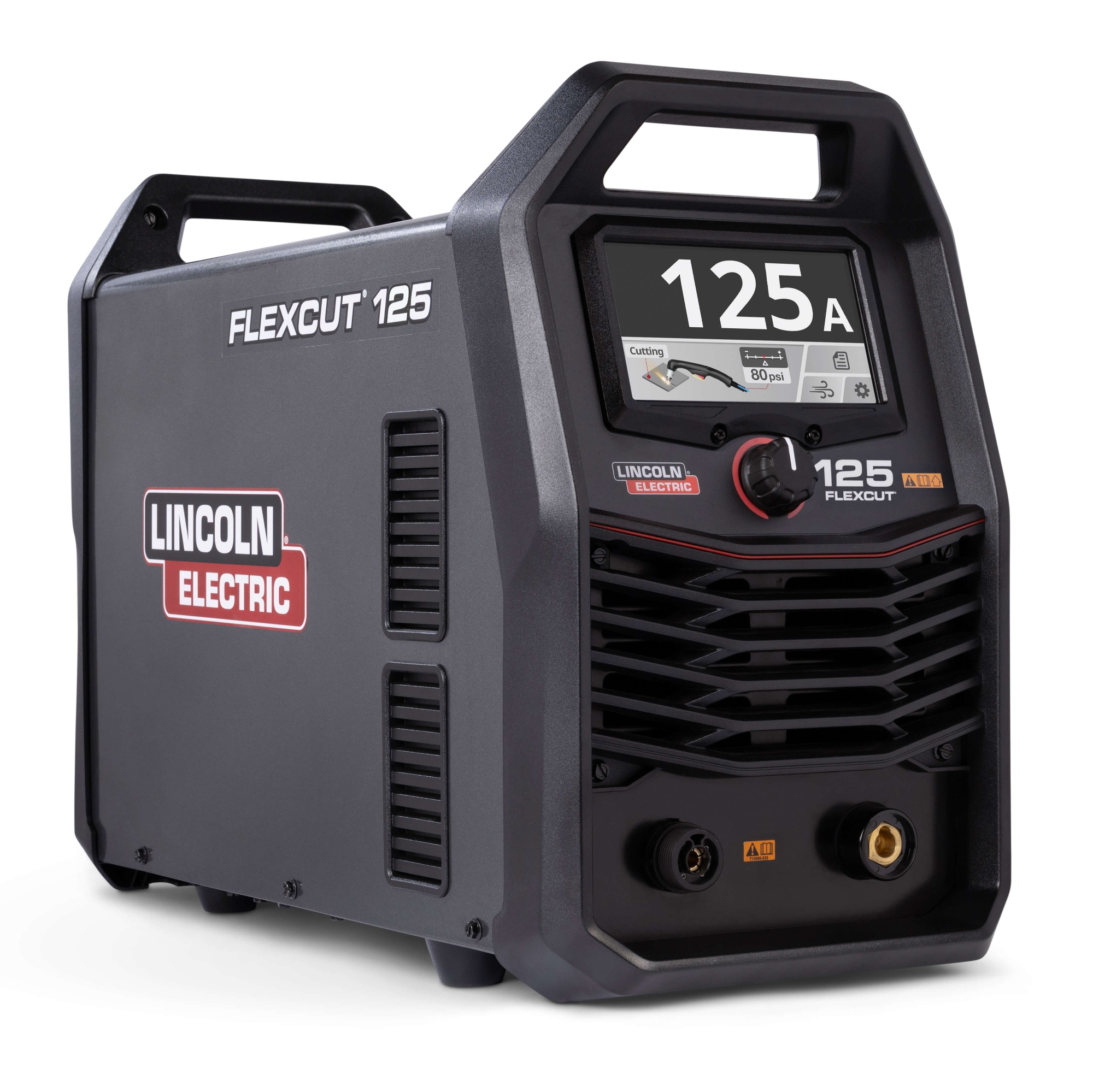 right front view of the Lincoln FlexCut 125 Plasma Cutter, Power Source Only, K5828-PS