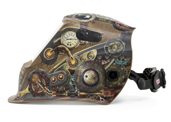 Cool steampunk welding helmet design