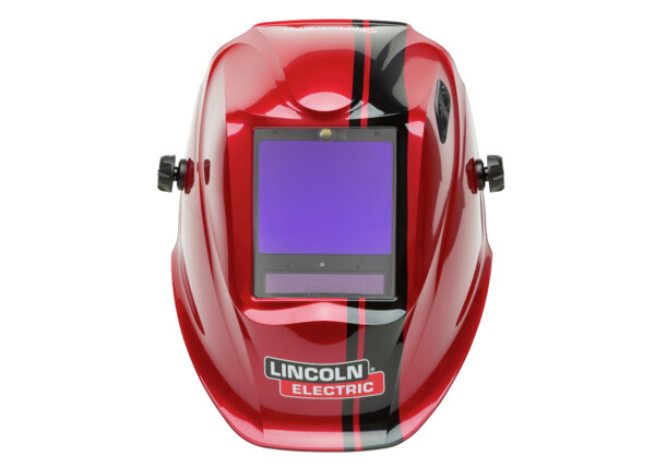 Lincoln Electric red stripe design welding helmet for sale online